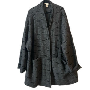 J. Jill M Slouchy Grey Coat